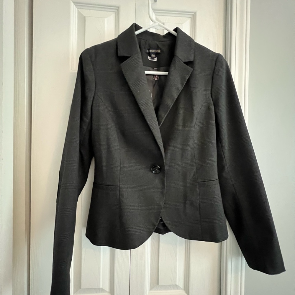British Khaki Charcoal Blazer